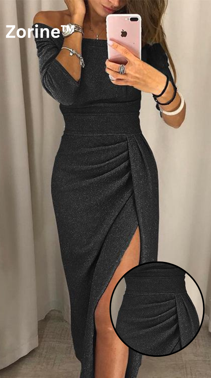 Zorine™ | Elegant, Off-the-Shoulder Summer Dress for Fashion-Conscious Women