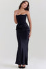 Renata – Off-shoulder Satin Corset Maxi Dress for Women