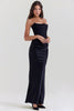 Renata – Off-shoulder Satin Corset Maxi Dress for Women