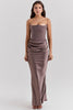Renata – Off-shoulder Satin Corset Maxi Dress for Women