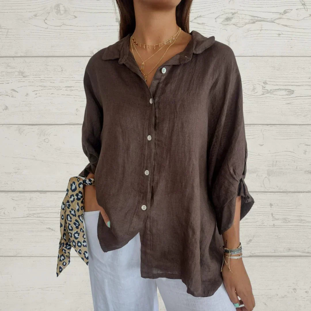 Madison - Timeless Elegant Blouse with Button Front
