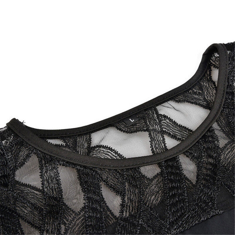 Lacelora™ – Women's Midi Dress with Elegant Lace