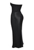 Renata – Off-shoulder Satin Corset Maxi Dress for Women