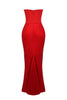 Renata – Off-shoulder Satin Corset Maxi Dress for Women