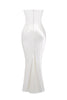 Renata – Off-shoulder Satin Corset Maxi Dress for Women