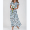 Women's Summer Formal Floral Wedding Guest Dress | Maxi