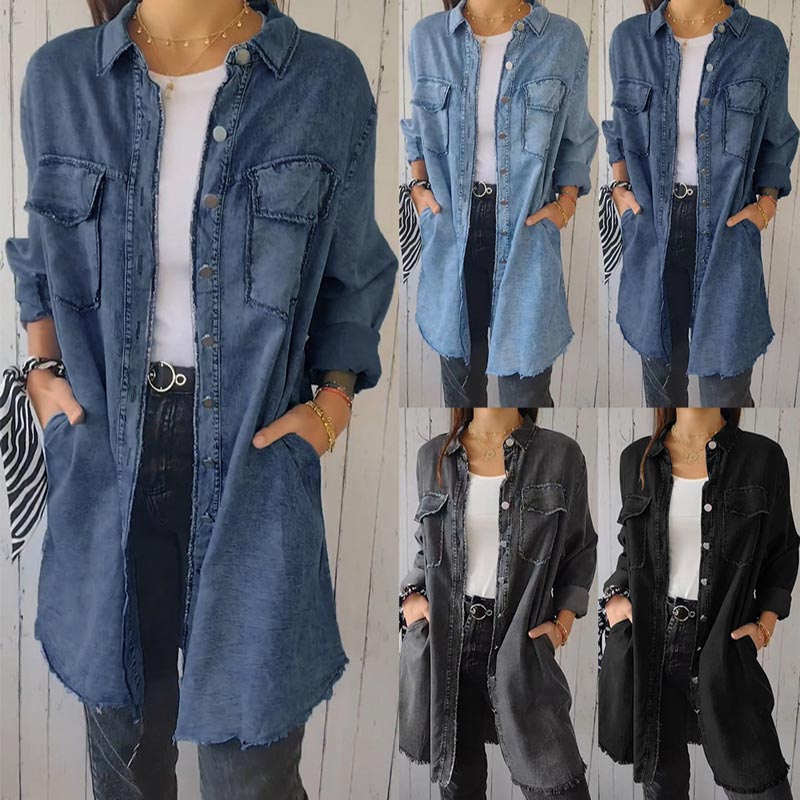 Claudia™ Denim Polo Jacket