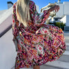 Aurora™ Printed Long-Sleeve Dress