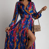 Aurora™ Printed Long-Sleeve Dress