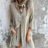 Nadine™ Long Sleeve Shirt & Shorts Set