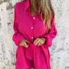 Nadine™ Long Sleeve Shirt & Shorts Set