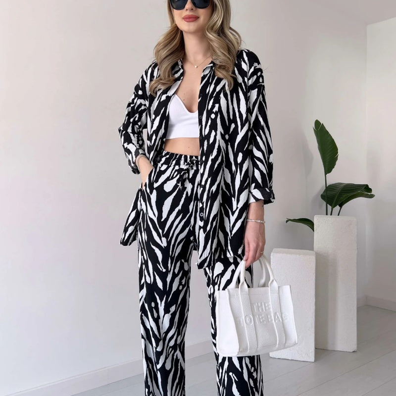 Elizabeth™ Zebra Pattern Outfit Set