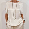 Doris™ Satin Blouse and Pants Set