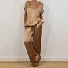 Doris™ Satin Blouse and Pants Set