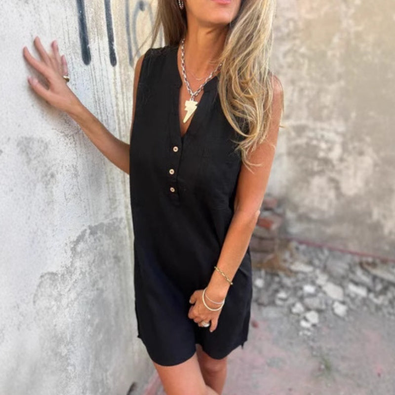 Emmi™ Sleeveless Buttoned Dress