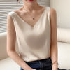 Elisabetha – Schlanke Seiden-Tanktop mit V-Ausschnitt für Damen