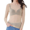 Valentina – Transparente Mesh Langarm Top für Damen